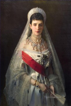  Democratic Canvas - Portrait of the Empress Maria Feodorovna Democratic Ivan Kramskoi